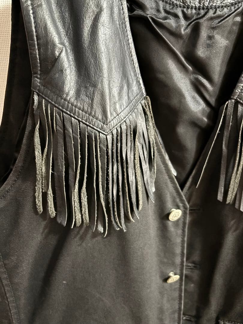 Harley-Davidson フリンジ レザーベストsize L