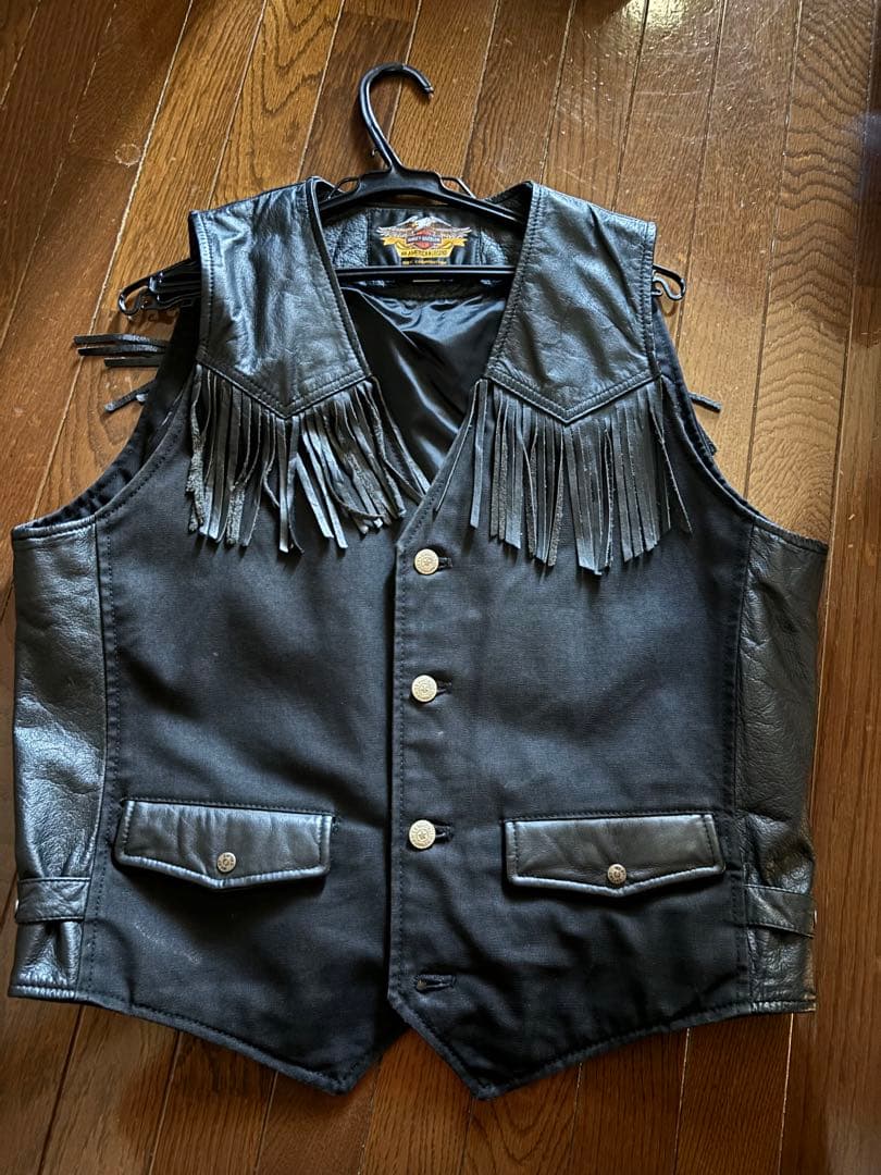 Harley-Davidson フリンジ レザーベストsize L