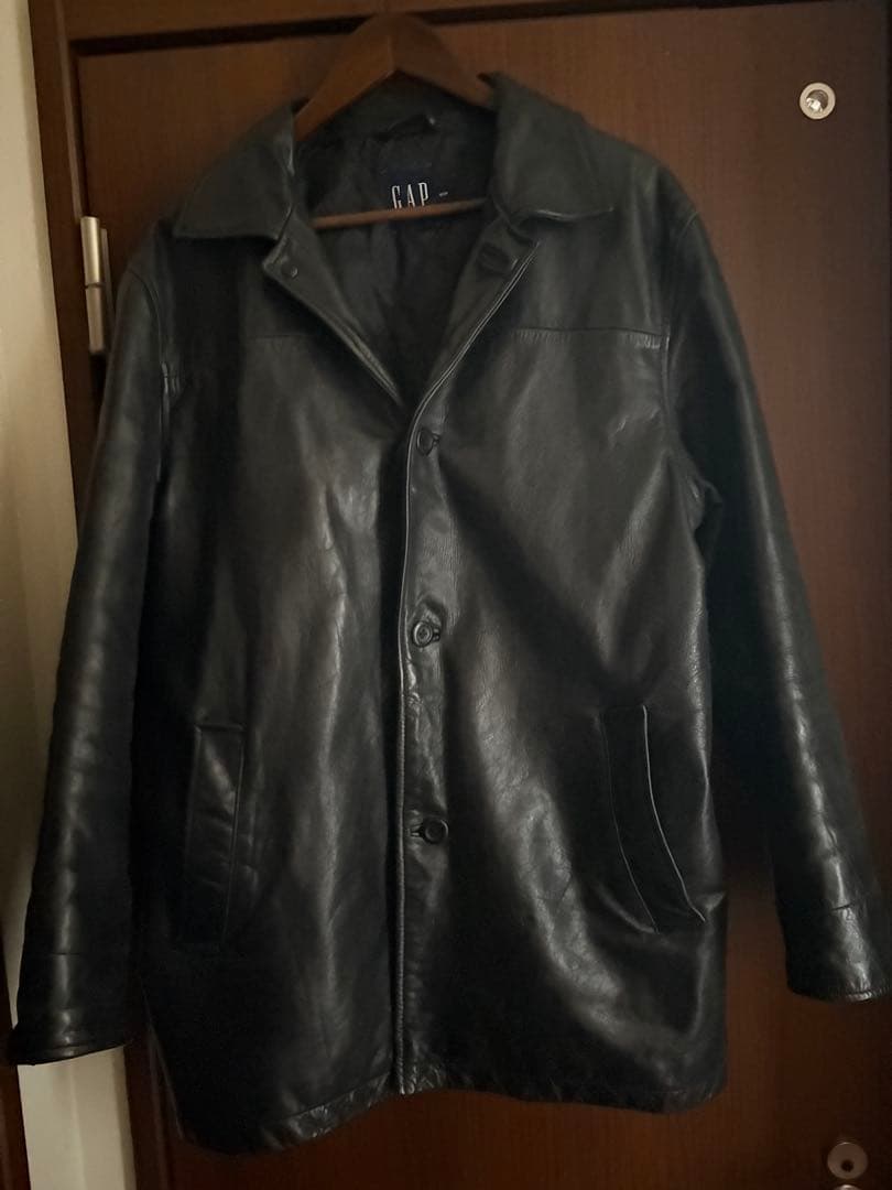 GAP 90s レザー　カーコート