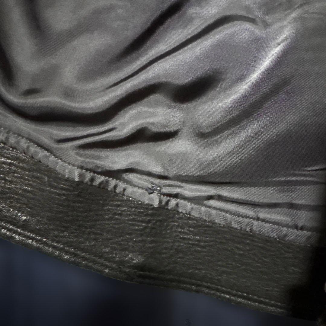 Acurica 黒 ダブルライダースジャケット