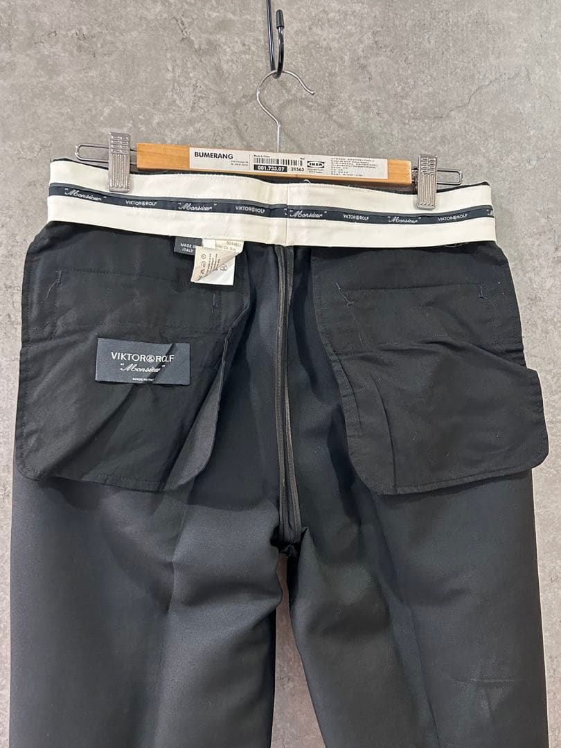 VIKTOR&ROLF スラックス 44 イタリア製 ウールモヘア 高級 美品