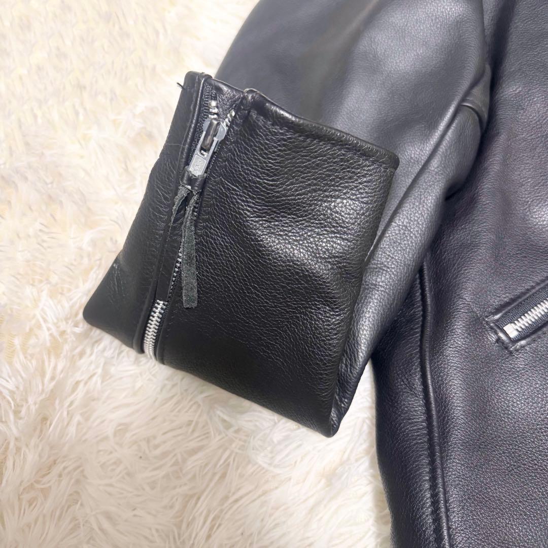 ✨希少・USA製✨ ハーレーダビッドソン ダブルライダース レザー 黒 XL