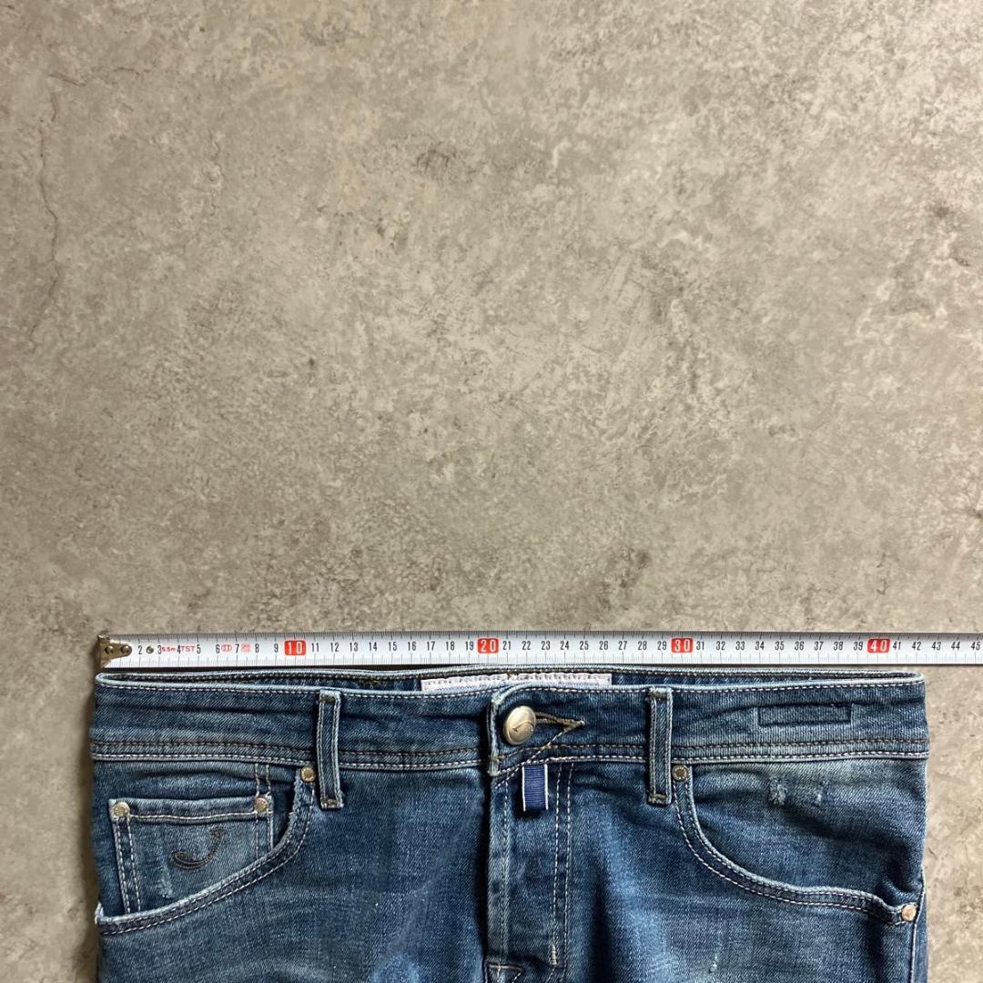 JACOB COHEN J622 32 ヤコブコーエン デニム ダメージ加工 青