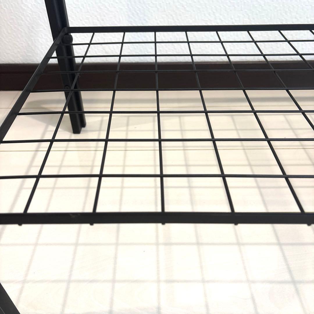 レトロ ガラステーブル センターテーブル アイアンフレーム