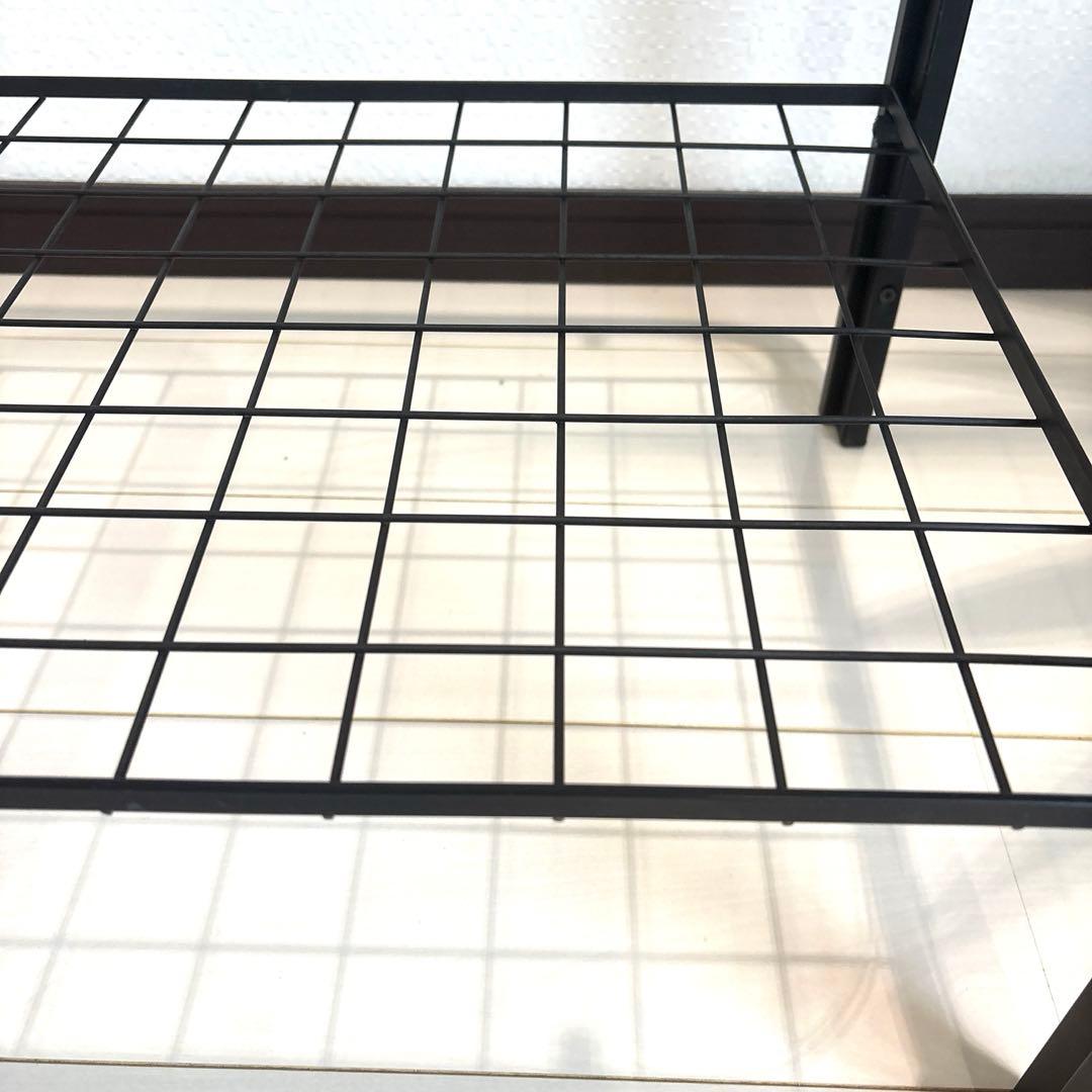 レトロ ガラステーブル センターテーブル アイアンフレーム