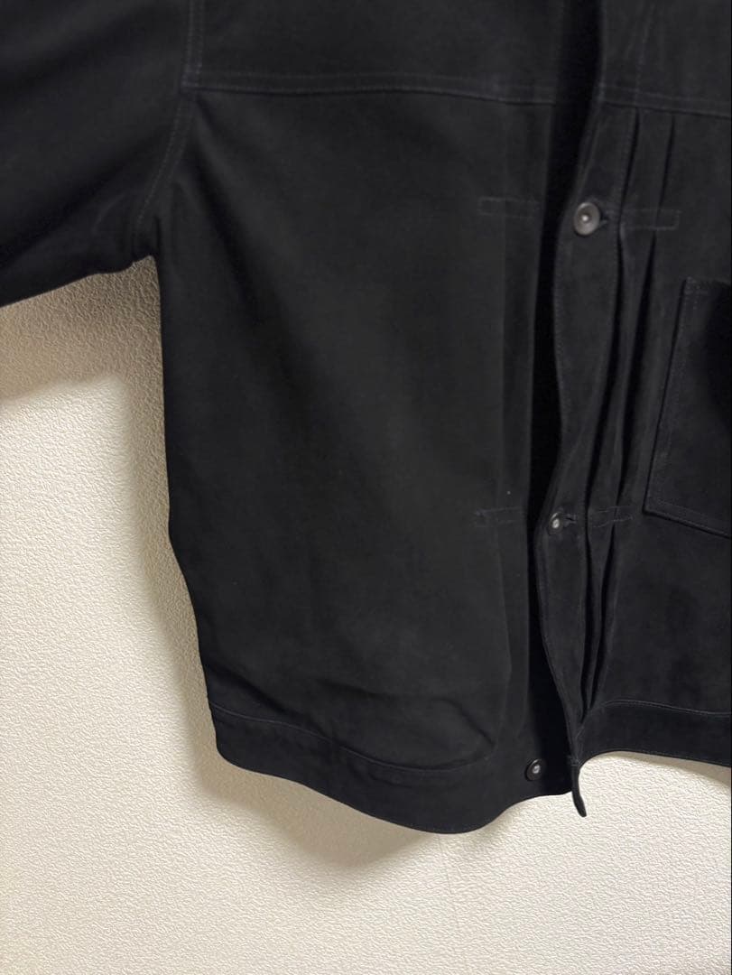 markawareゴートスエード / スウェードトラッカージャケット Black