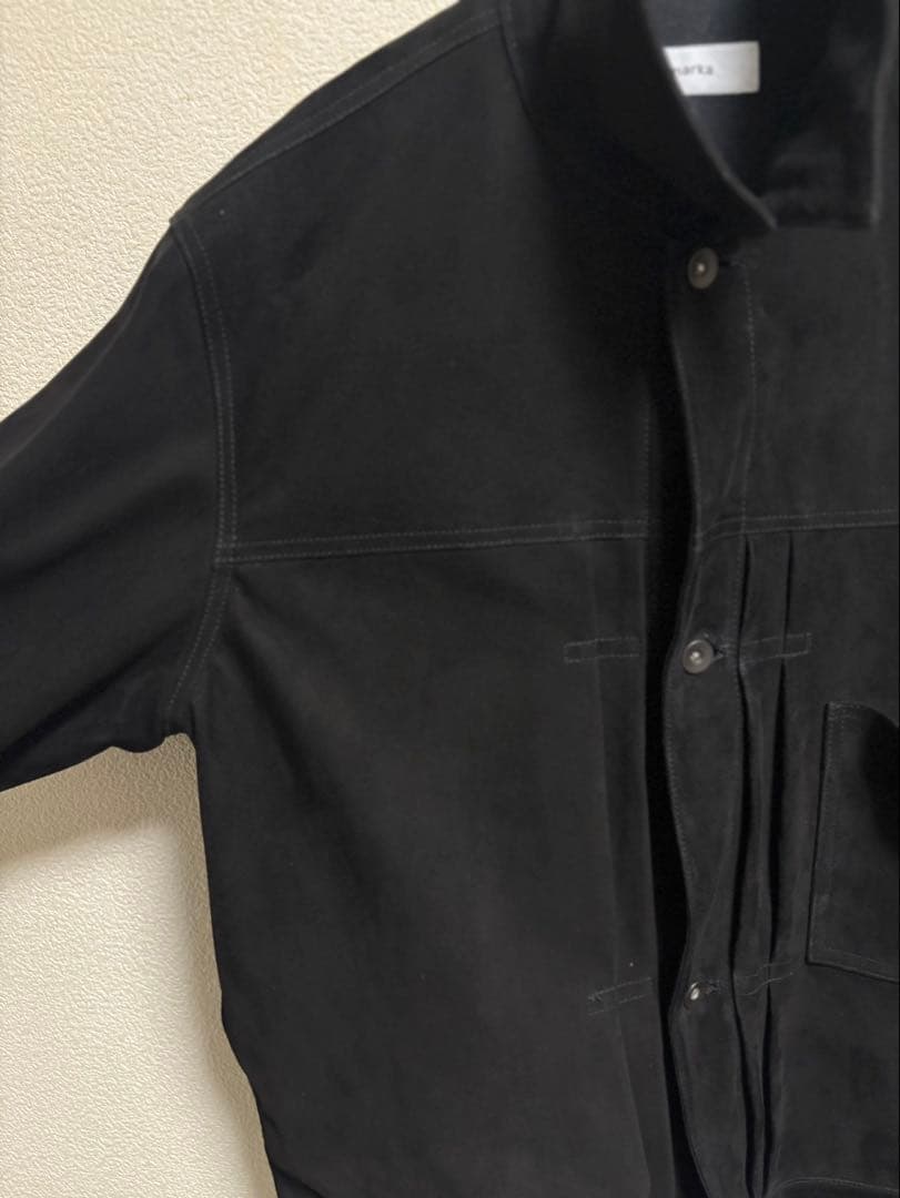 markawareゴートスエード / スウェードトラッカージャケット Black