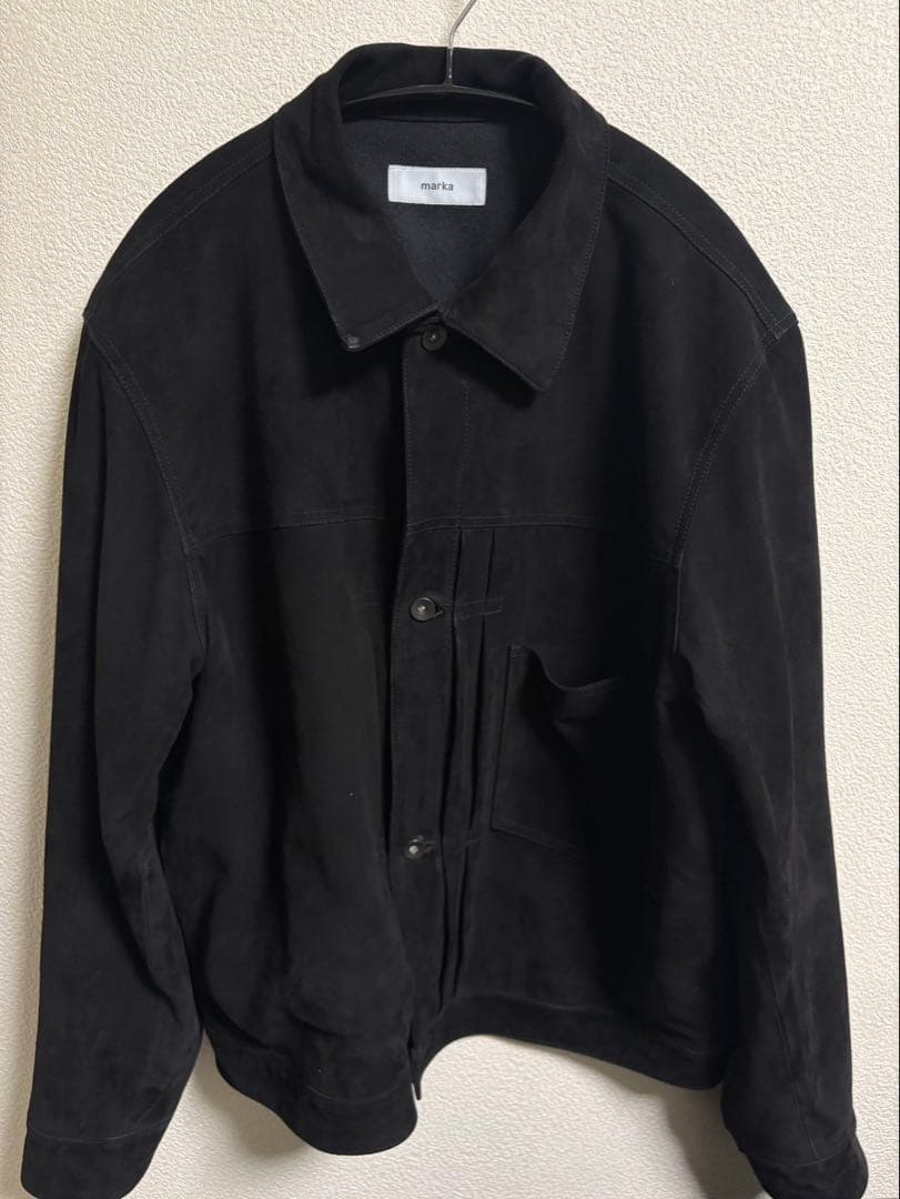 markawareゴートスエード / スウェードトラッカージャケット Black
