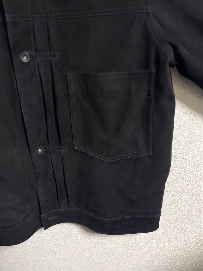 markawareゴートスエード / スウェードトラッカージャケット Black