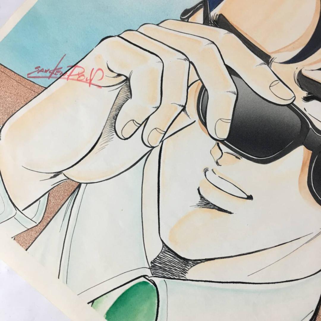 檜垣 憲朗 直筆カラー 原画 原稿 【ジ・ゴ・ロ】青年マンガ