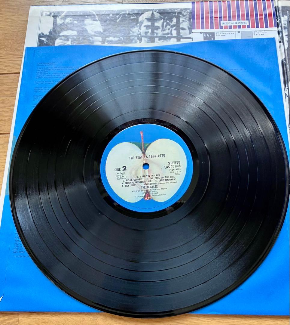 日本盤帯付レコード BEATLES赤盤青盤セット