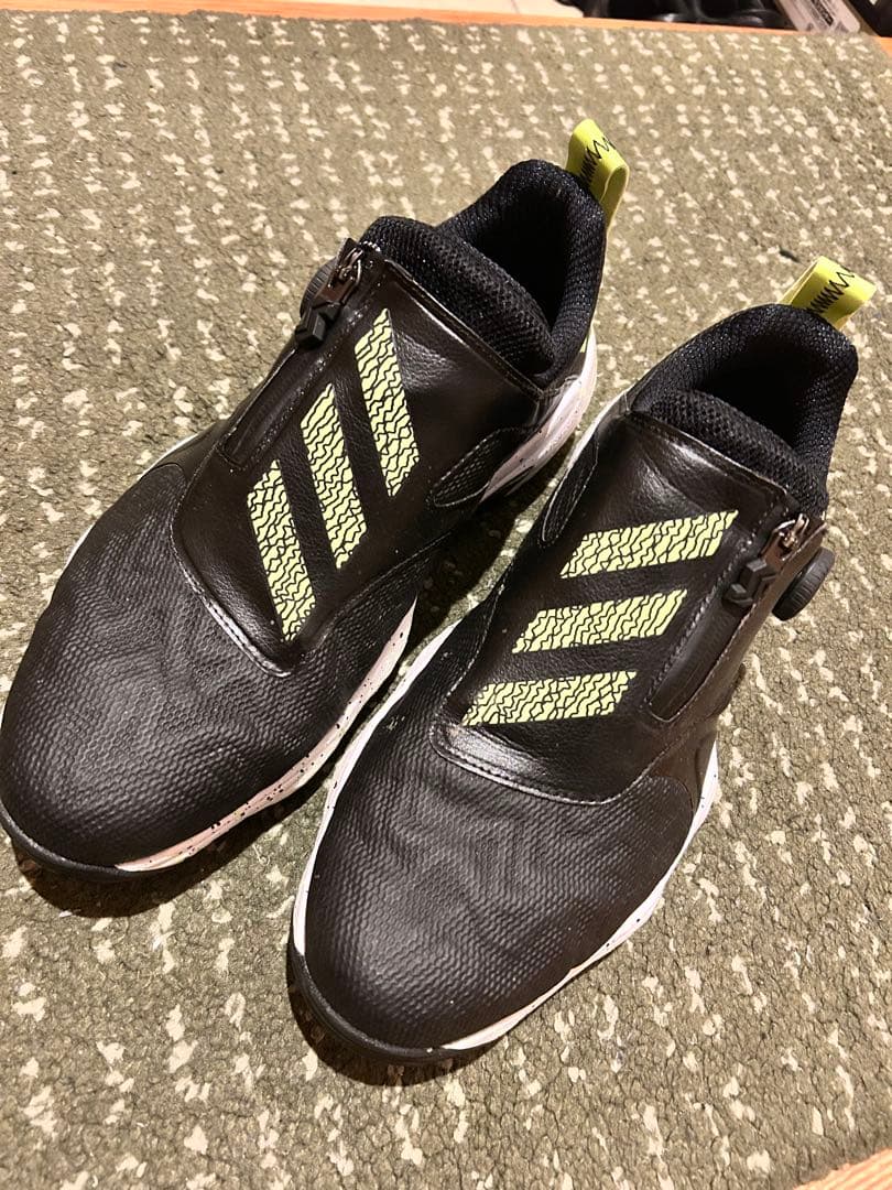 adidasコード カオス25 ボア ブラック・グリーン 27.5cm