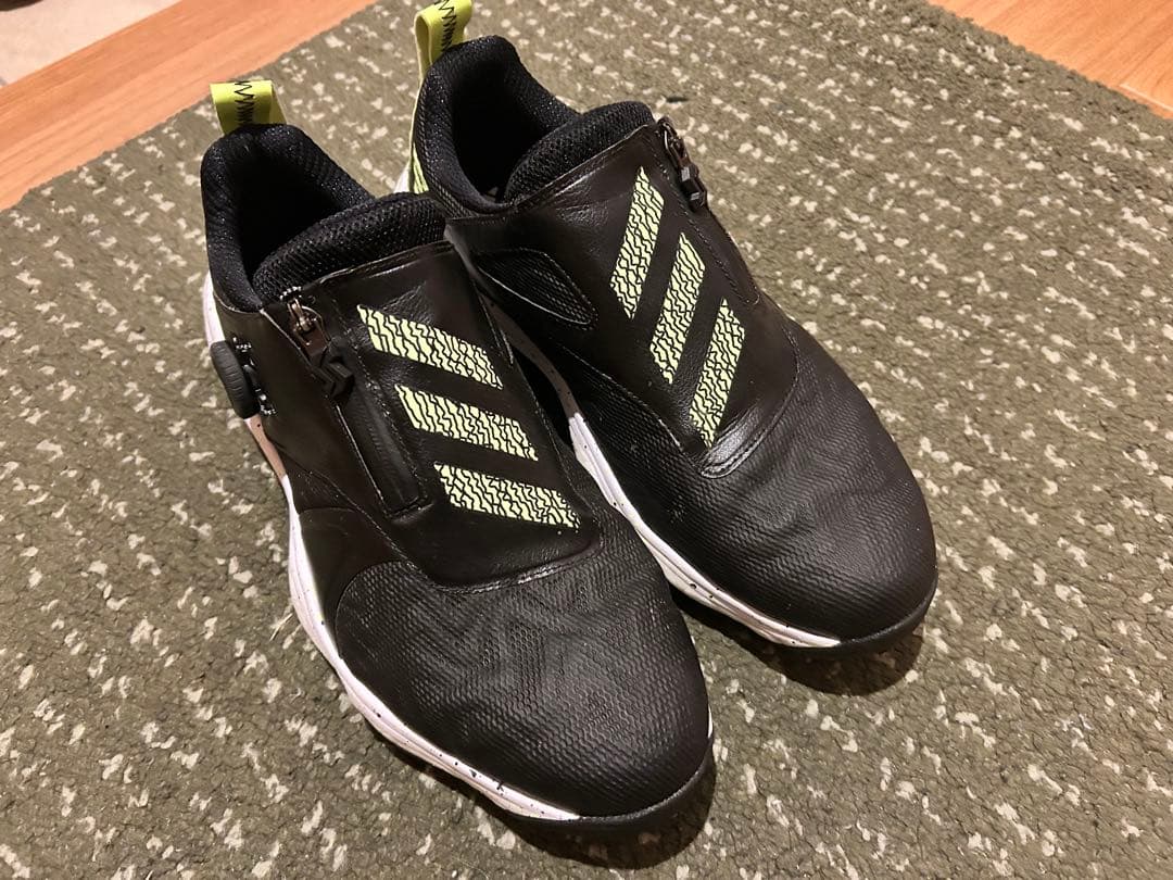 adidasコード カオス25 ボア ブラック・グリーン 27.5cm