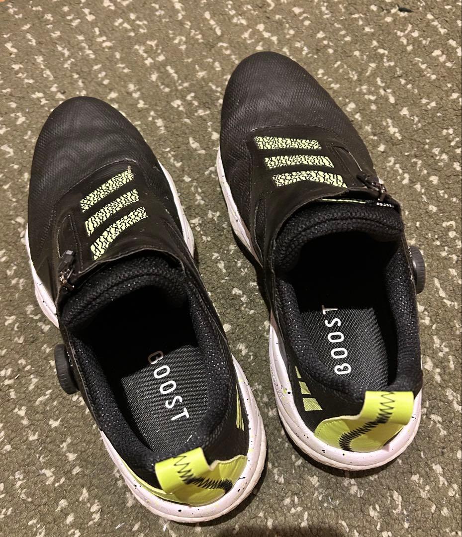 adidasコード カオス25 ボア ブラック・グリーン 27.5cm