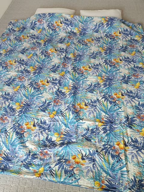 春割り❗昭和西川ボタニカル柄 ベッド布団カバー