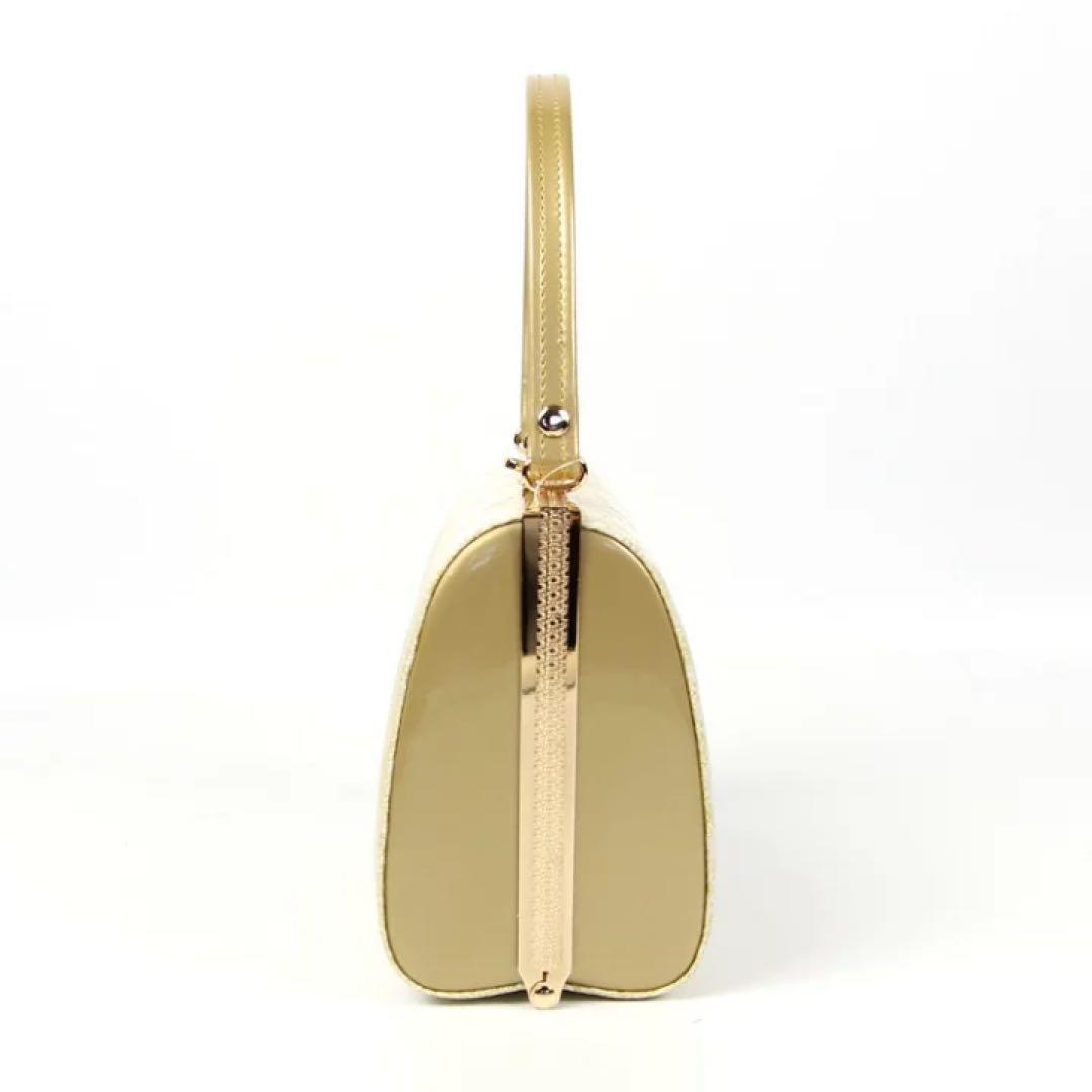 ☆新品未使用☆礼装用佐賀錦ゴールド系草履バッグセット　フリーサイズ　N53