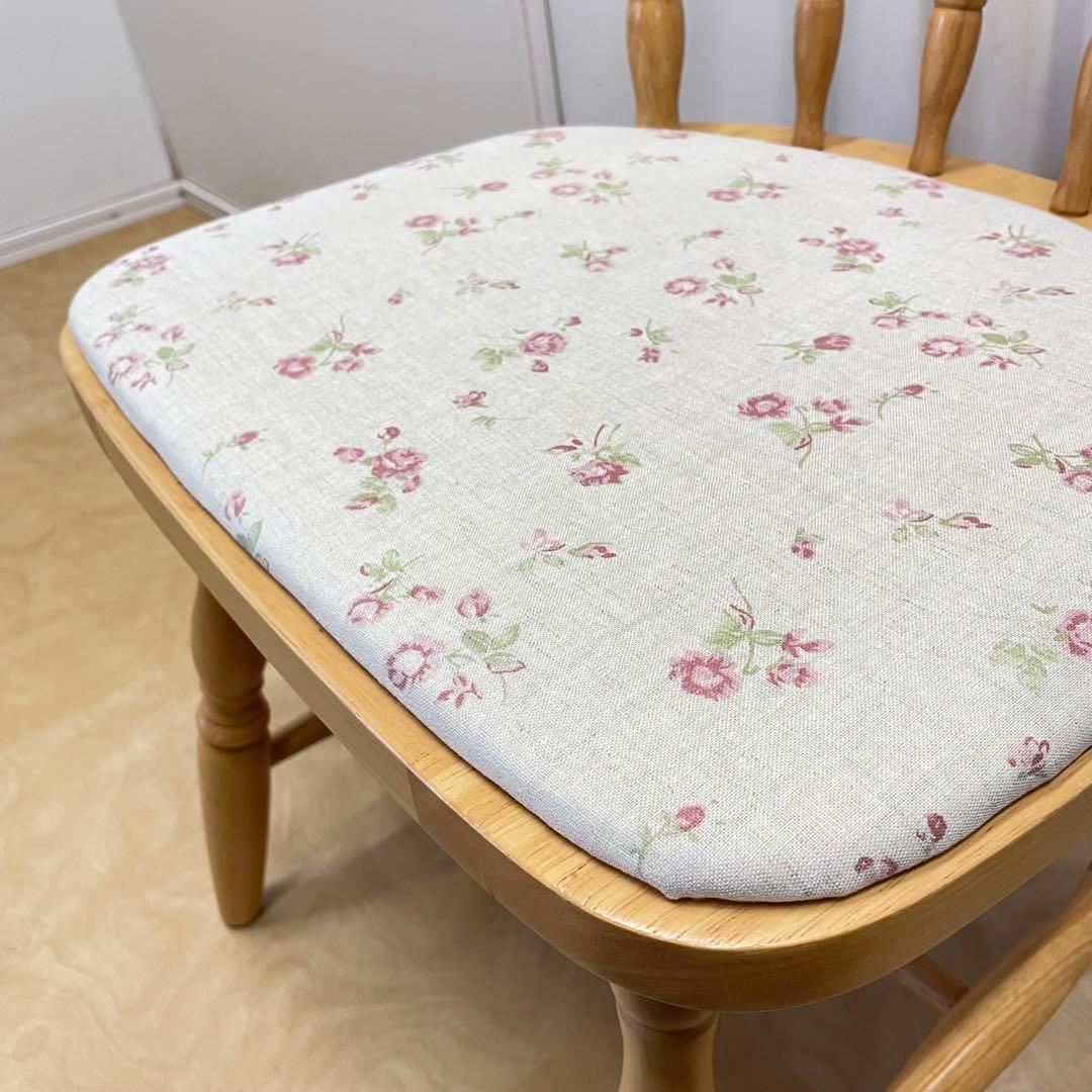 ミキモク ダイニングチェア③ ウィンザーチェア 椅子 チェア 北欧スタイル 花柄