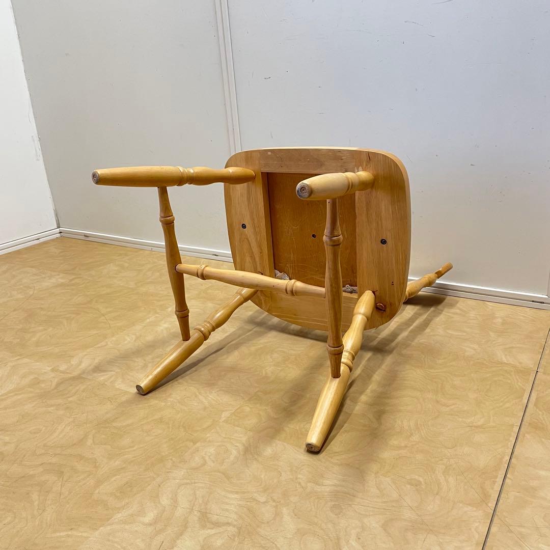 ミキモク ダイニングチェア③ ウィンザーチェア 椅子 チェア 北欧スタイル 花柄