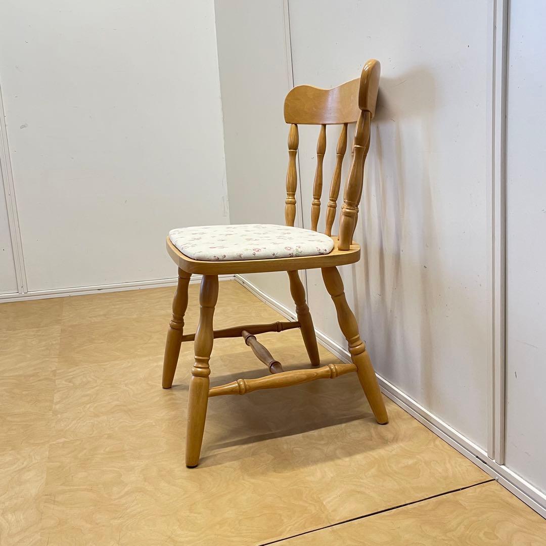 ミキモク ダイニングチェア③ ウィンザーチェア 椅子 チェア 北欧スタイル 花柄