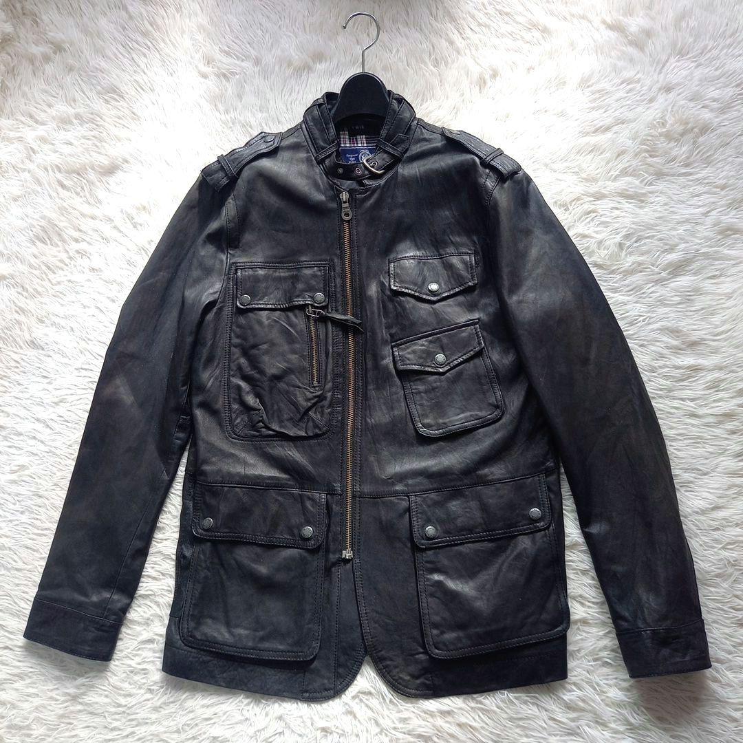 アヴィレックス レザーM65型ジャケット ミリタリー レザージャケット