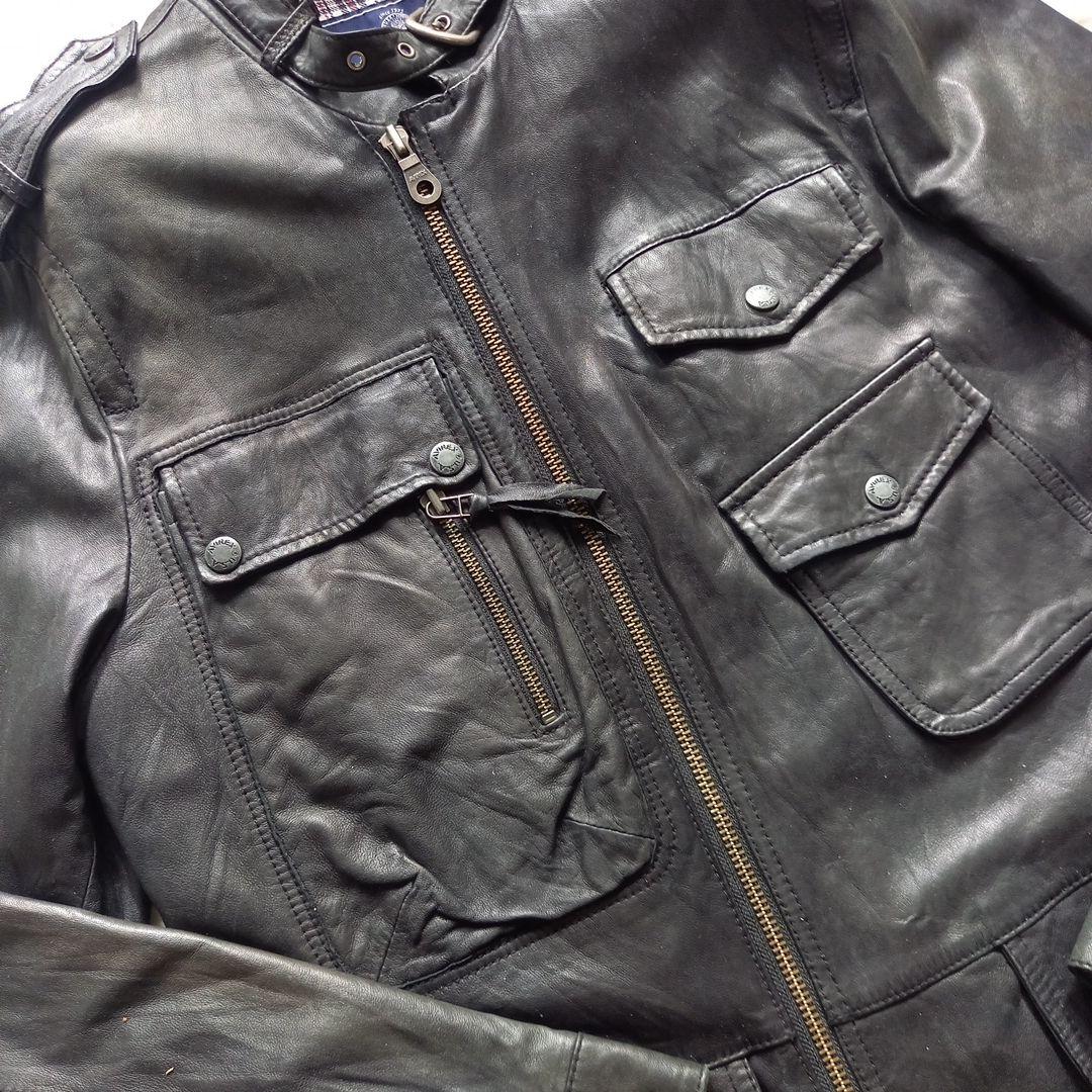 アヴィレックス レザーM65型ジャケット ミリタリー レザージャケット