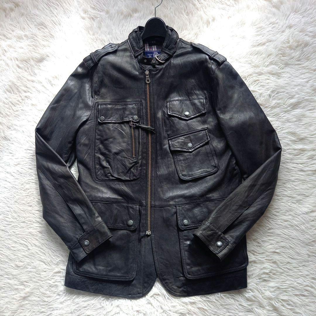 アヴィレックス レザーM65型ジャケット ミリタリー レザージャケット