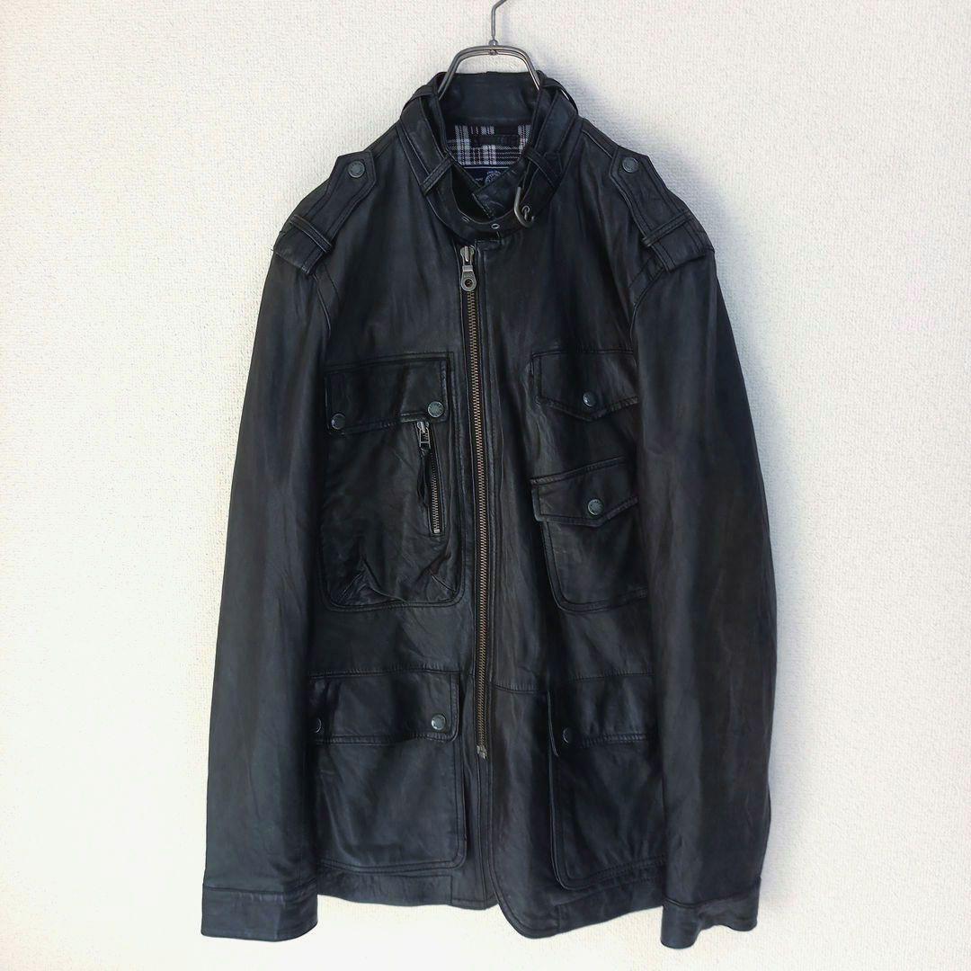 アヴィレックス レザーM65型ジャケット ミリタリー レザージャケット