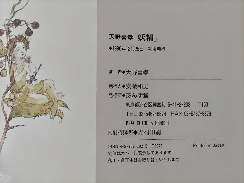 【天野喜孝 2冊・帯付】妖精／タロットカード画集 イラスト集 画集　dne