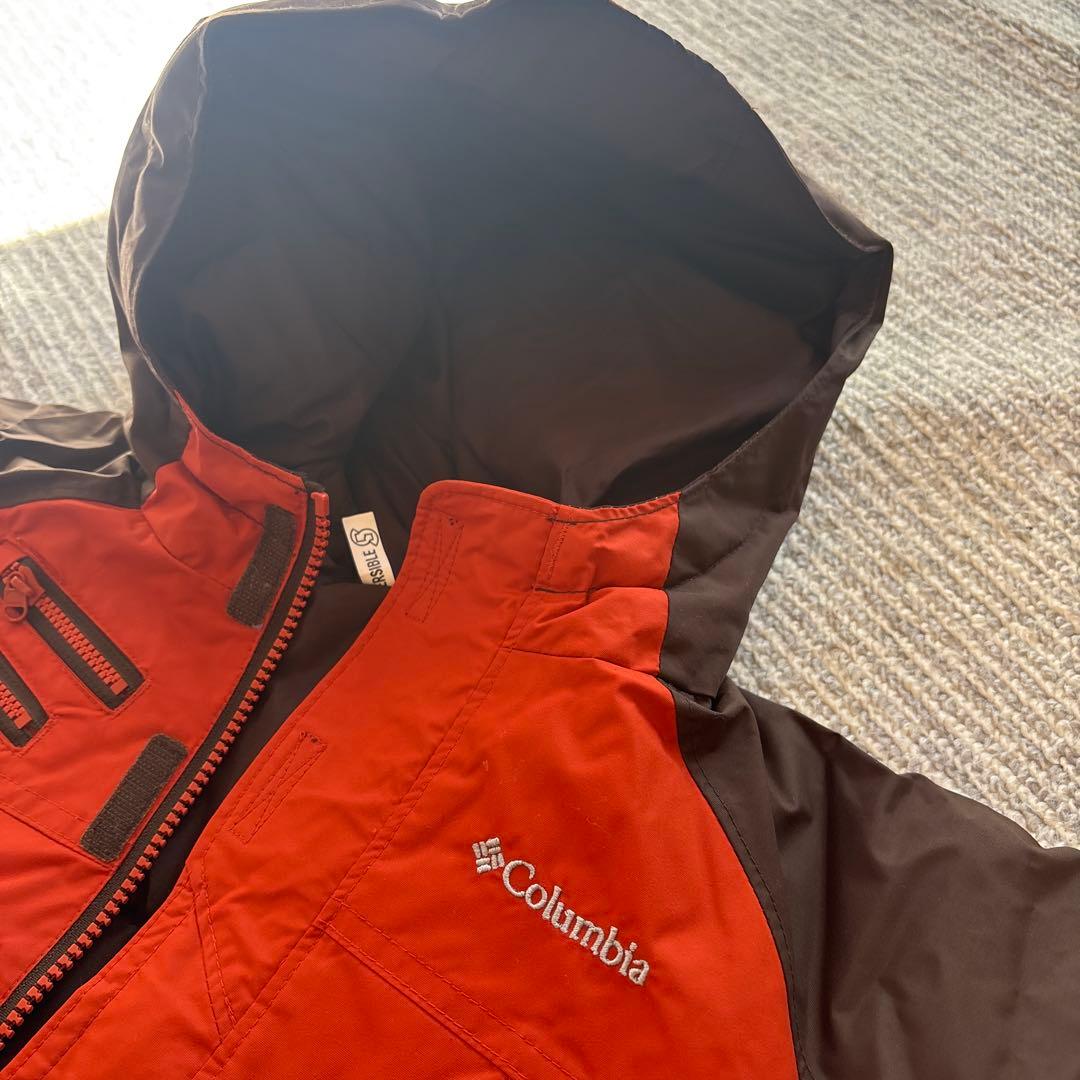 Columbia 子供用スキーウェア オレンジ/ブラウン　上下