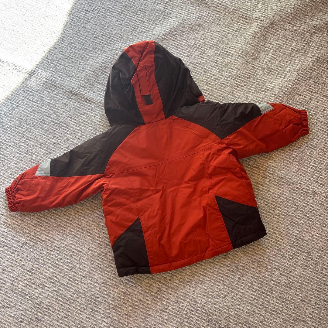 Columbia 子供用スキーウェア オレンジ/ブラウン　上下