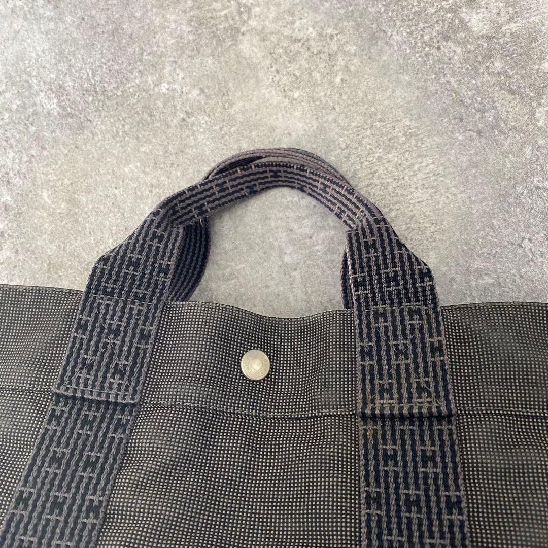 エルメス フールトゥ エールラインMM グレー トートバッグ A4 ビジネス