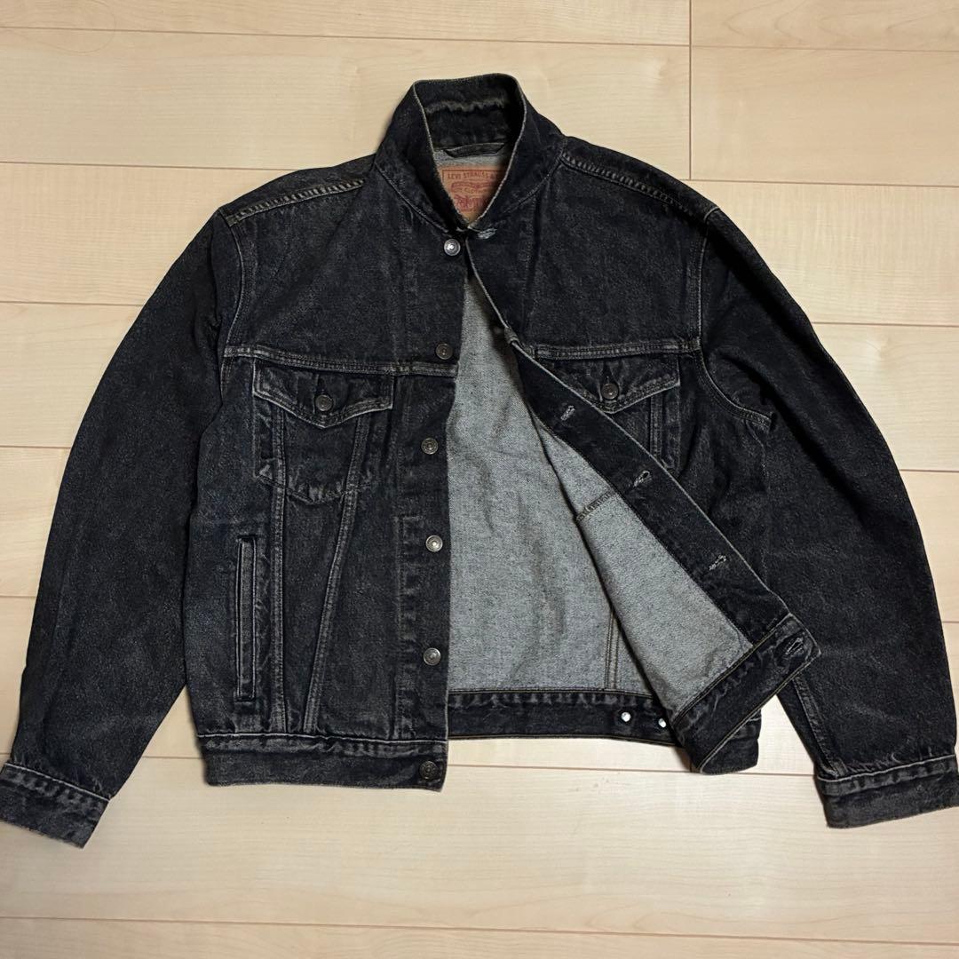 最終価格 先染めブラック 90s リーバイス 70503 デニム ジャケット L