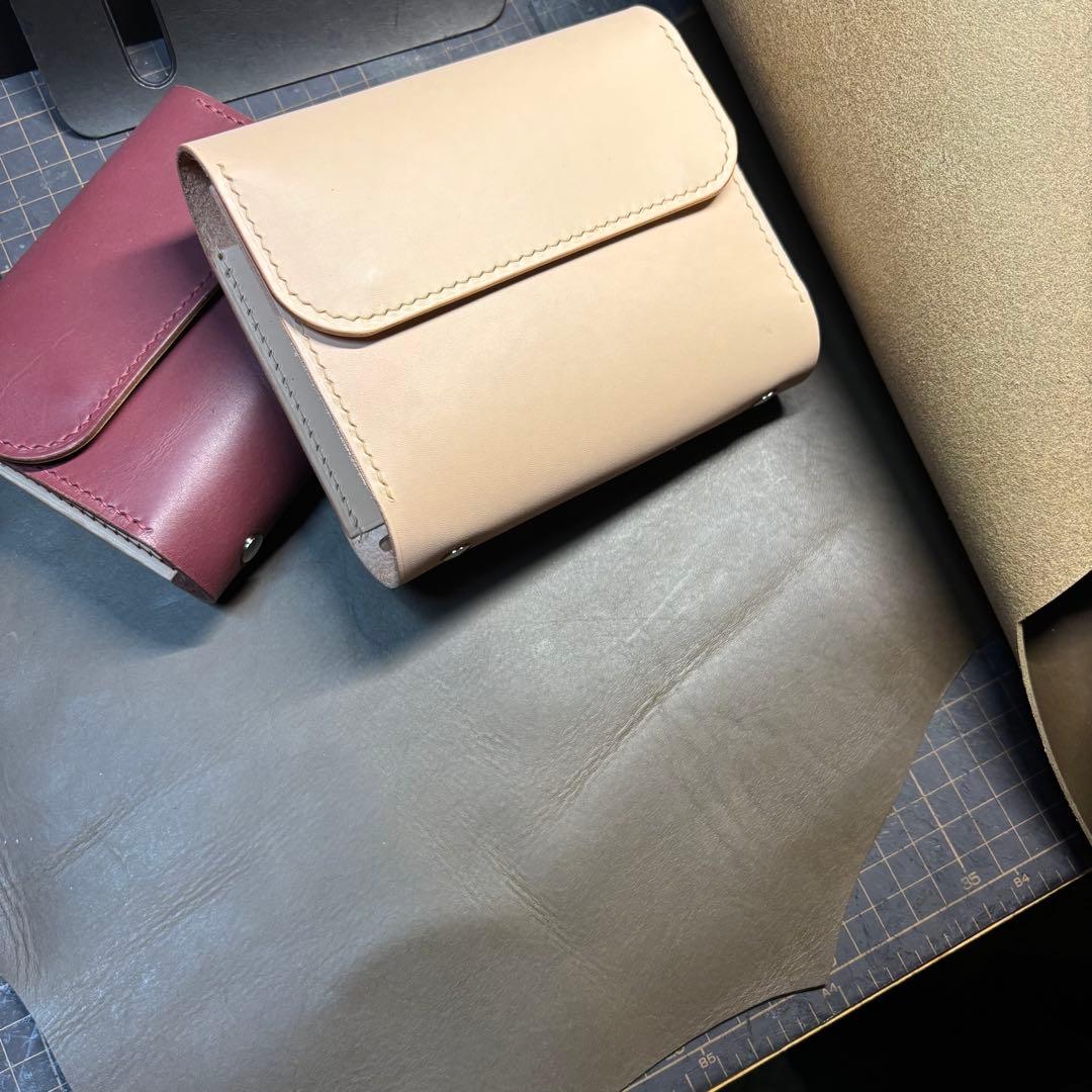 【M5 バーガンディ】システム手帳　レザーカバー　フラップタイプ