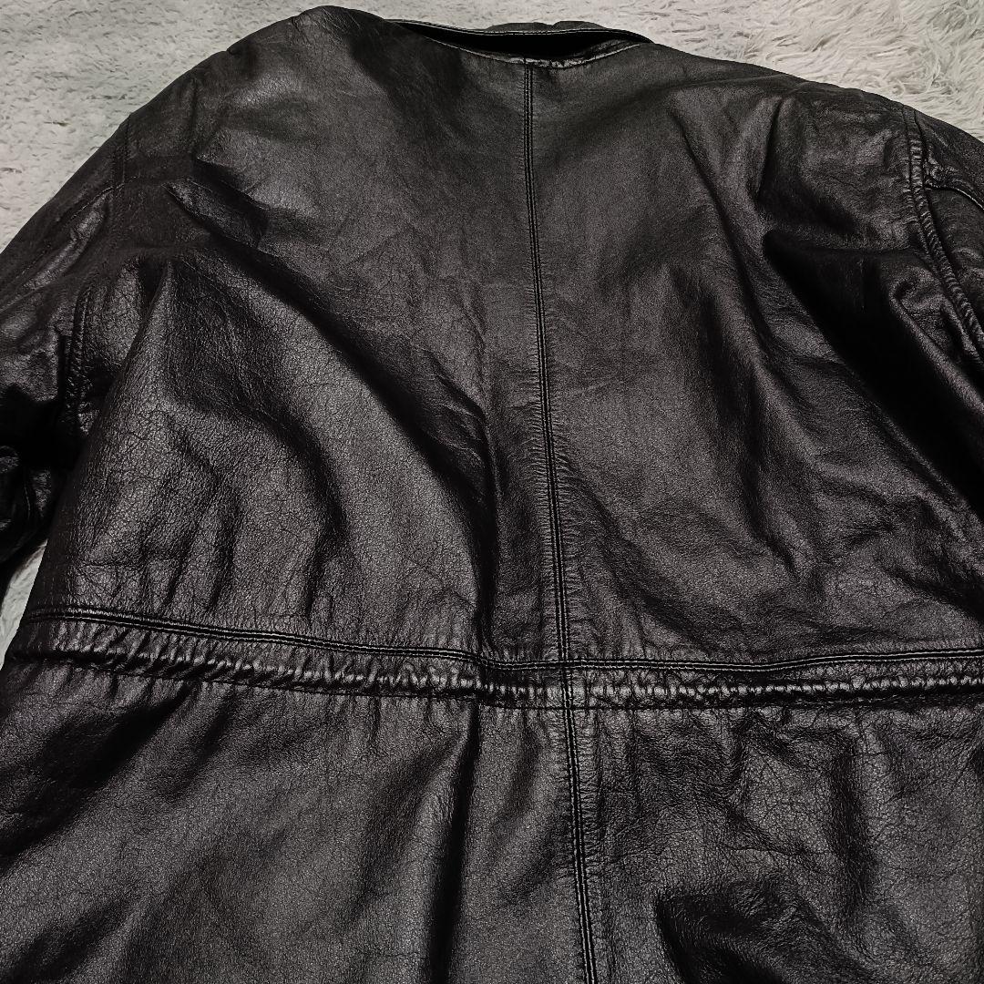 ROBO ヴィンテージ レザージャケット 本革 フリーサイズ　黒