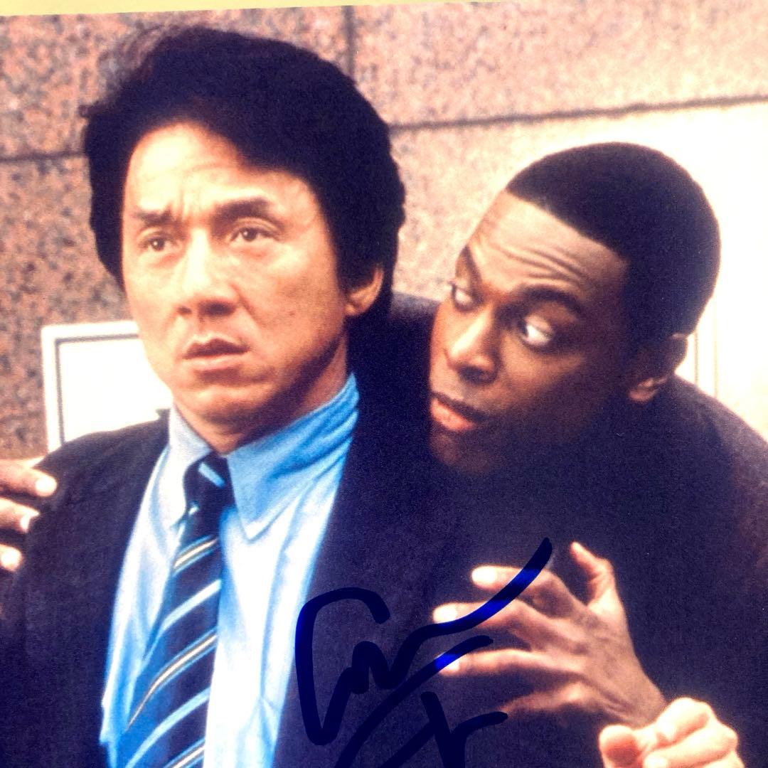 ジャッキーチェンとクリスタッカー直筆サイン入り2Lサイズ写真…
