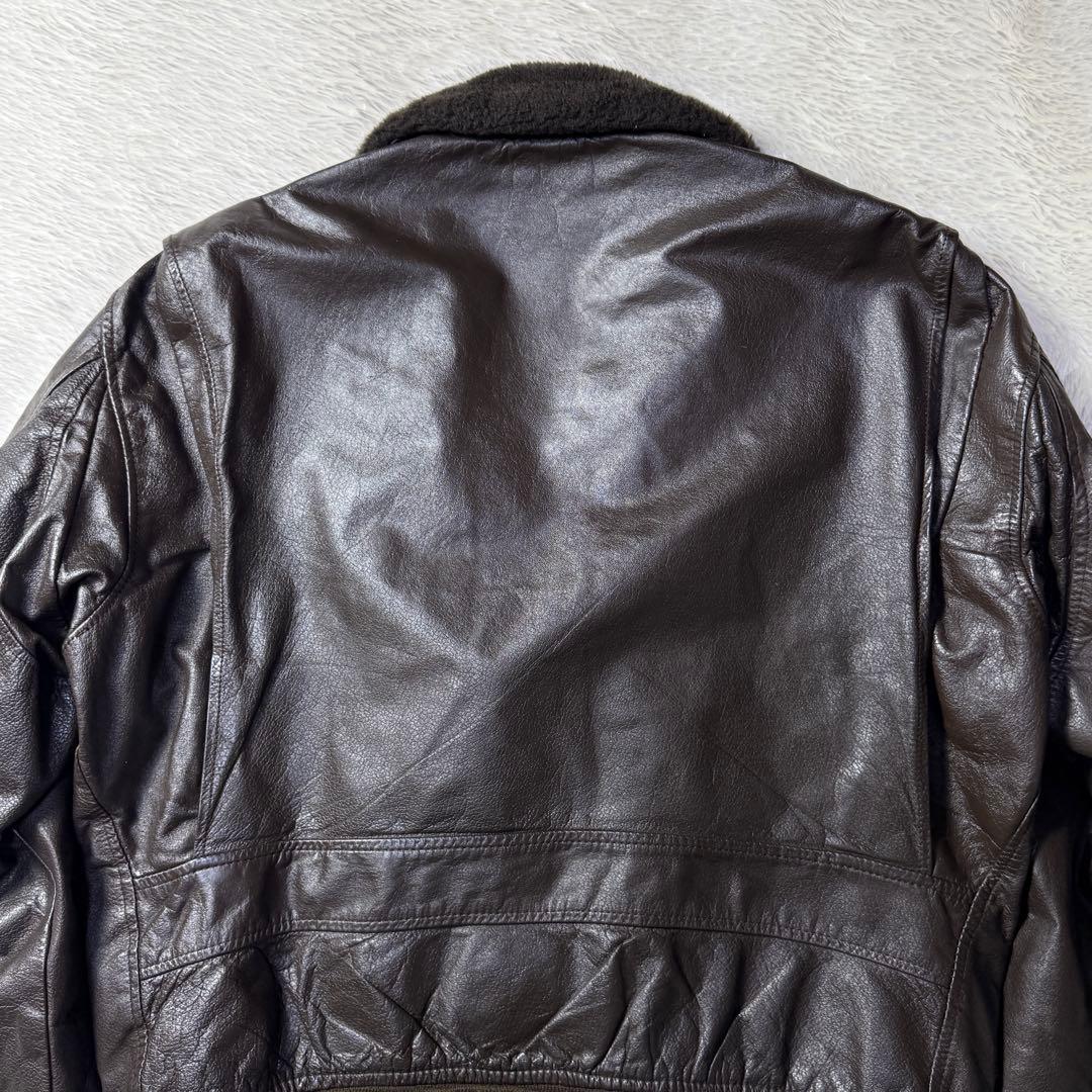 【70s】USA製 vintage G-1 フライト レザージャケット L 本革