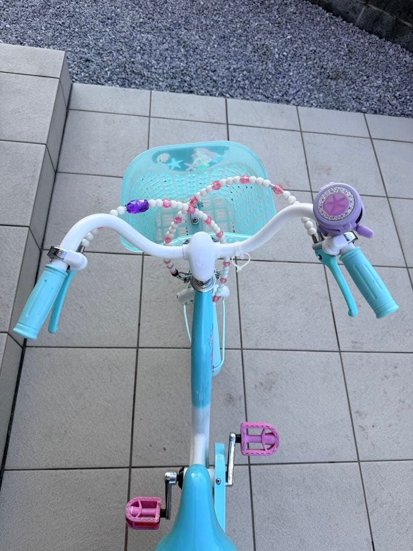 ANK引き取り限定埼玉群馬アイデス　Disneyアリエル自転車18インチ