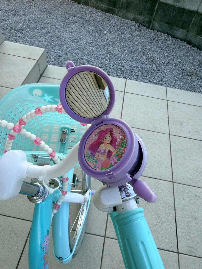 ANK引き取り限定埼玉群馬アイデス　Disneyアリエル自転車18インチ
