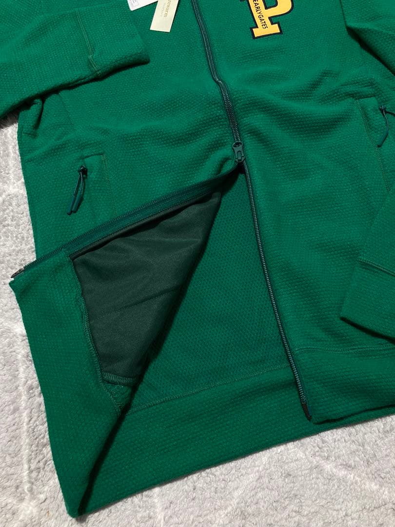 新品 パーリーゲイツ プレミアムウォームポップコーン ブルゾン(6)サイズLL緑