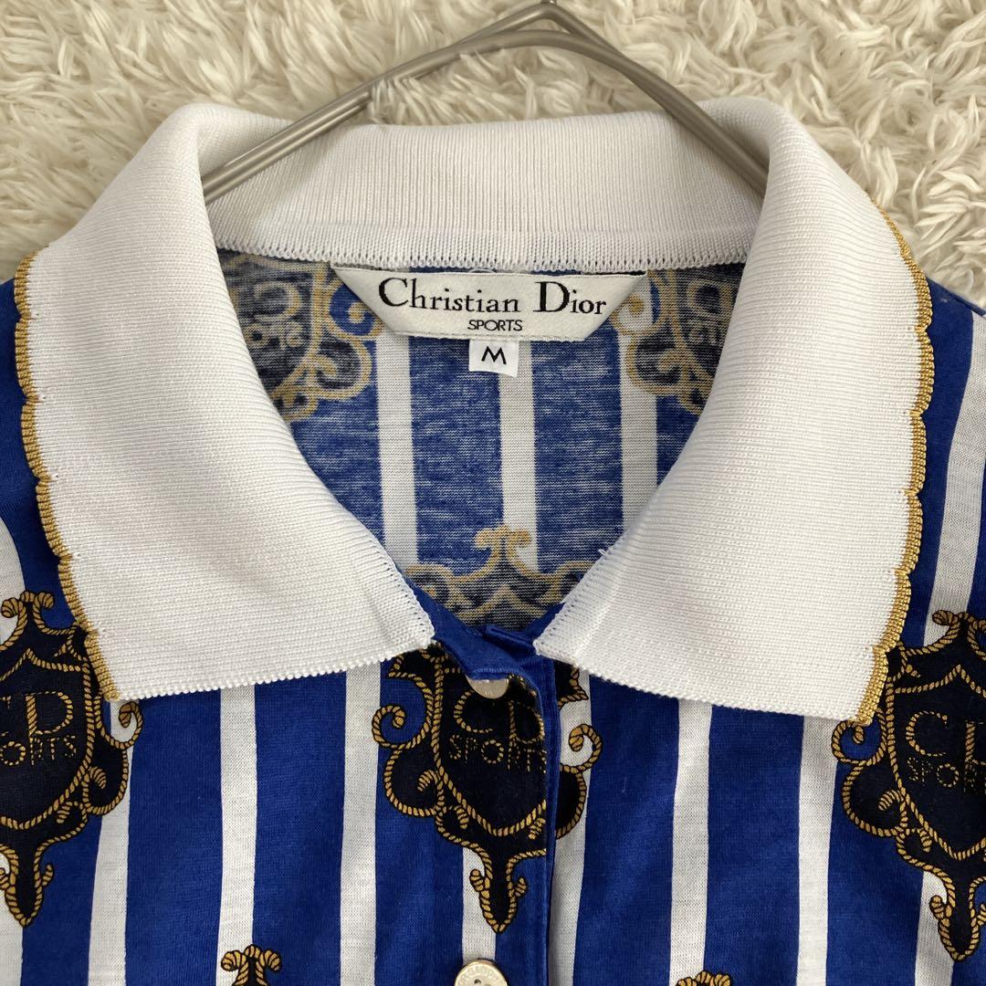ディオール Christian Dior sports 総柄 長袖 ストライプ
