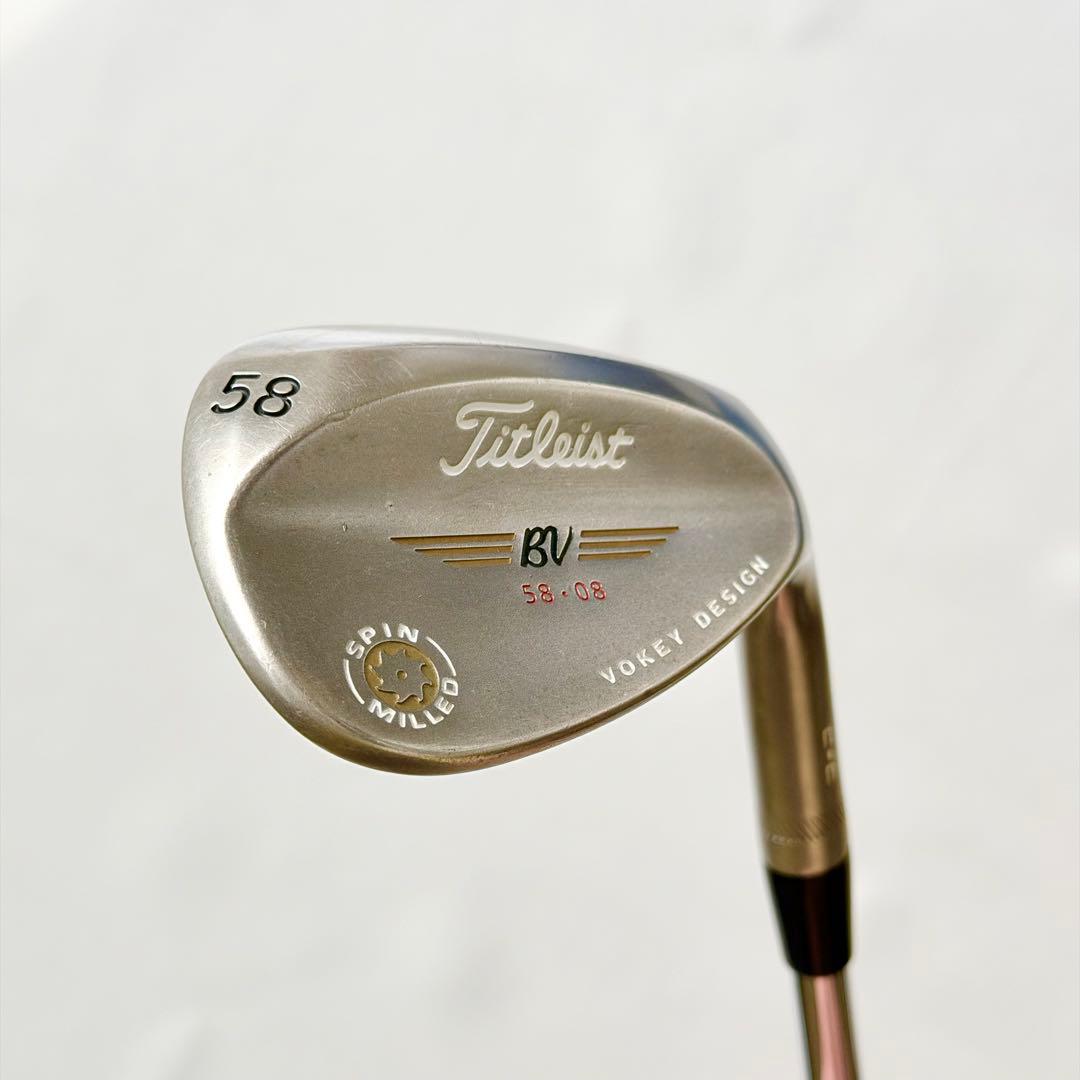 ボーケイ デザイン スピン ミルド C•C 58度 ウェッジ ゴールドニッケル