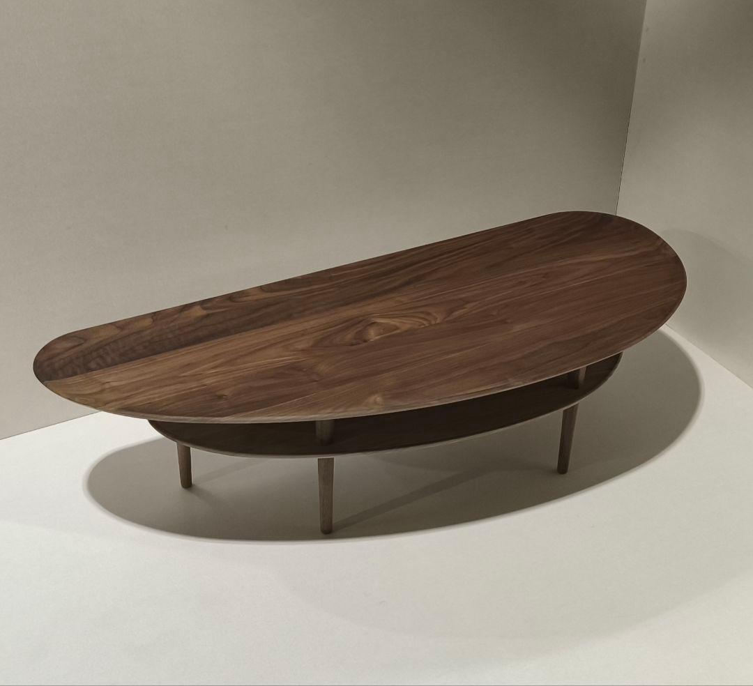 ohanaボルドビーン１２６　ウォールナット無垢リビングテーブル