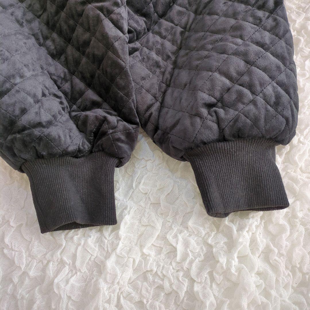 【極美品】 jumelle ジュメロ 黒 ミアキルティングコート フリル襟