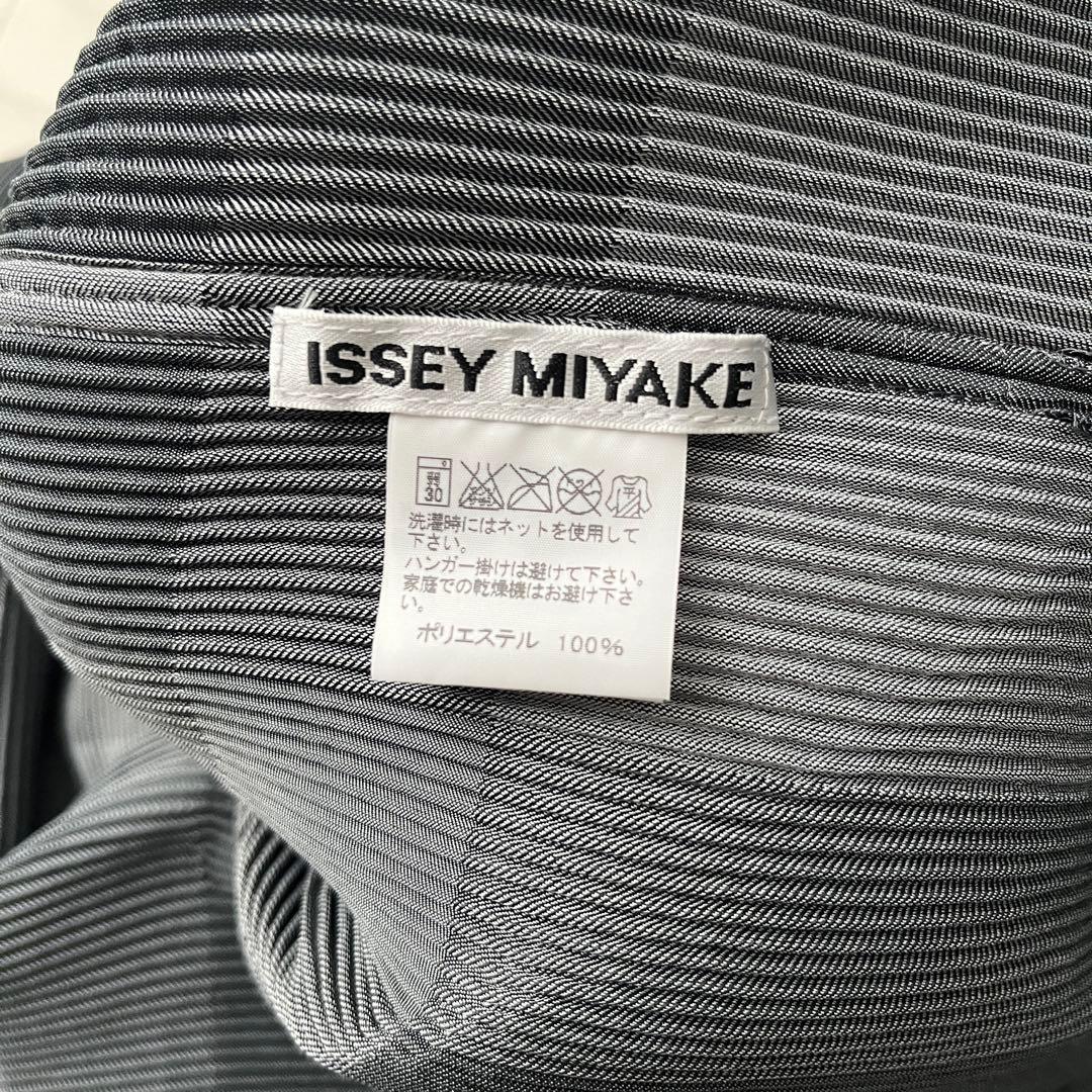 美品♡イッセイミヤケ プリーツ 変形 ポンチョ チェック ゆったり 2