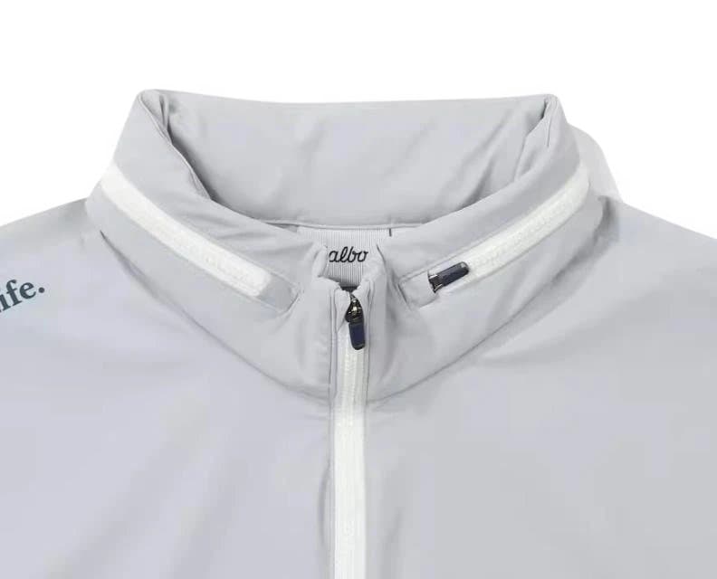 Malbon メンズ ゴルフウェアハーフジップ半袖＋ショートパンツ スポーティ