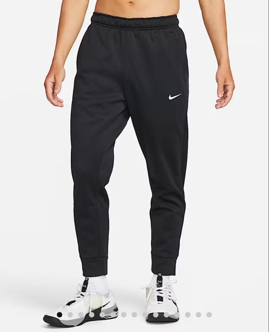 NIKE ジャージパンツ　テーパードパンツ　裏起毛　サーマフィット　黒　XL新品