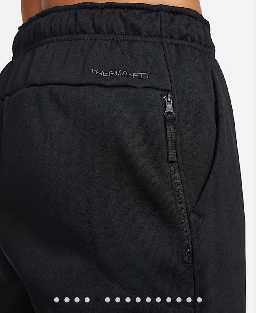 NIKE ジャージパンツ　テーパードパンツ　裏起毛　サーマフィット　黒　XL新品