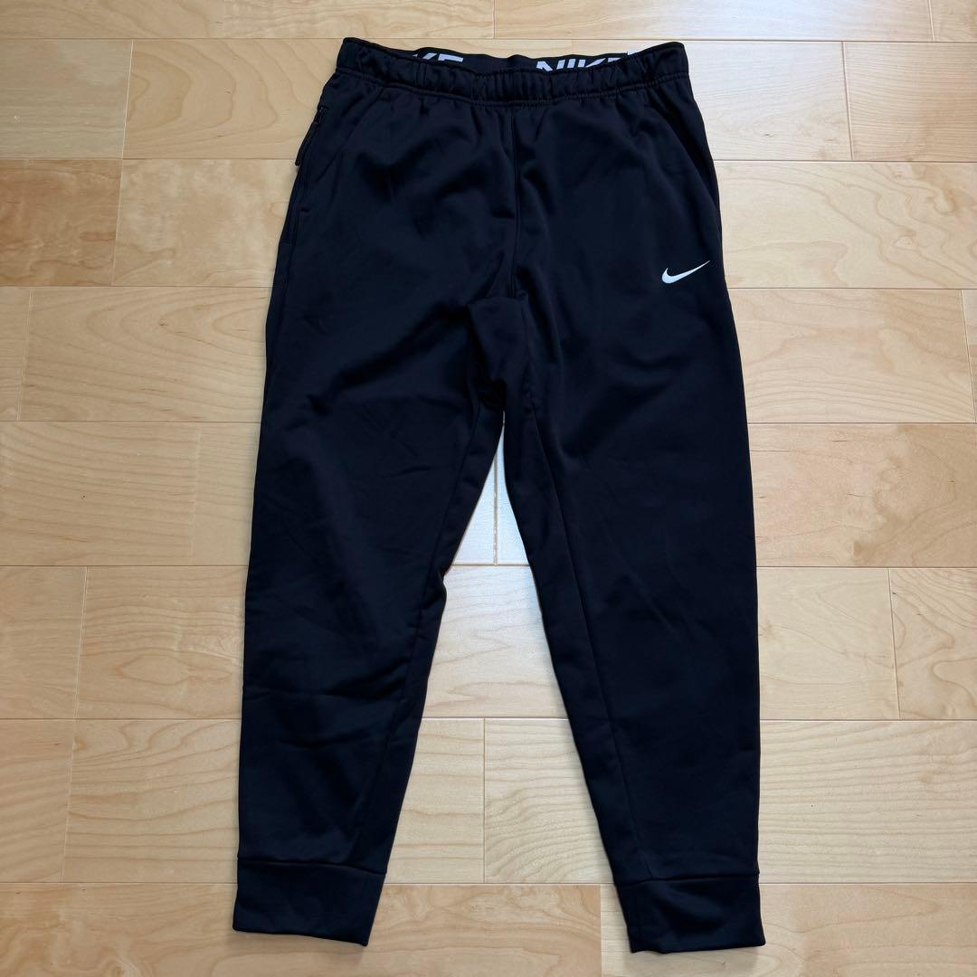 NIKE ジャージパンツ　テーパードパンツ　裏起毛　サーマフィット　黒　XL新品