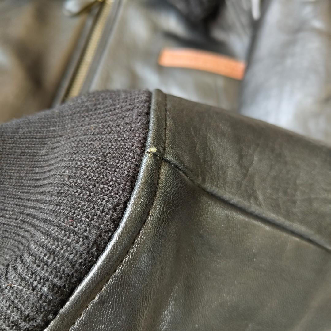 チ*ン様 90s 00s AVIREX G-1 レザー フライトジャケット 胸タ