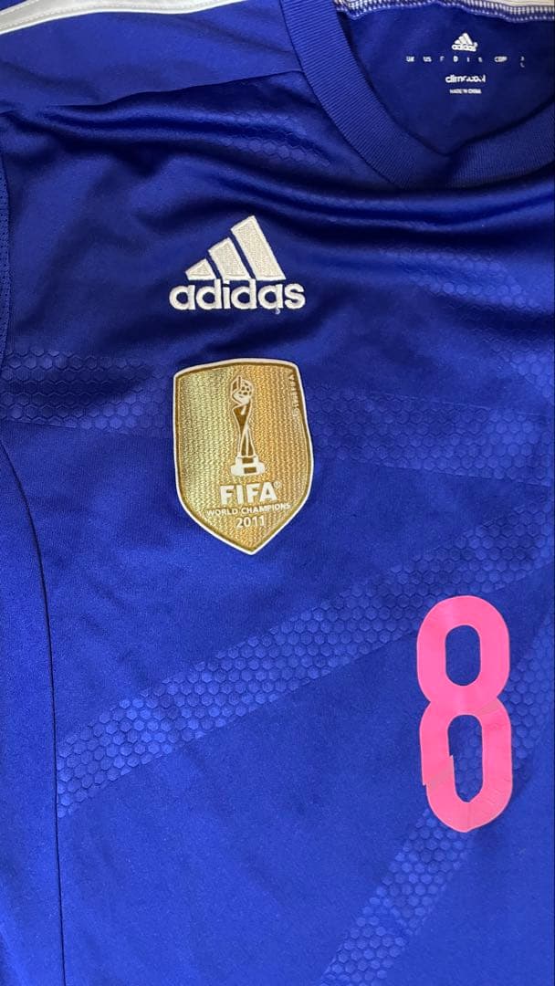 【正規・超希少】2011年W杯優勝パッチ 宮間あや #8 日本代表準優勝ユニ・L